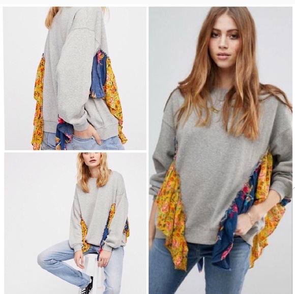 Free People Tops - Free People "She's Just Cute" Pullover Sweatshirt